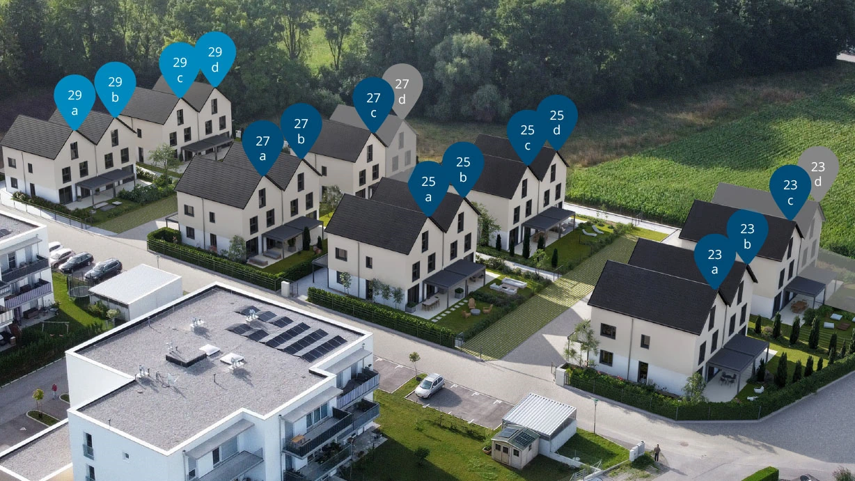 Übersicht über die Wohneinheiten